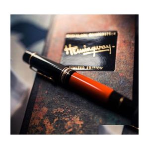 Stylos à bille Gel Writer Hemmingway Signature Pen Coréen Papeterie Fournitures de bureau Accessoires Drop Delivery School Business Indus Dh2Ye