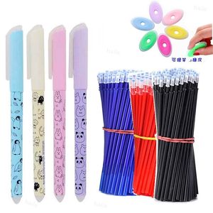 Balpennen Haile 550 pcsSet Kawaii Uitwisbare Gel Pen 05mm Vullingen Staaf Wasbare Handvat Briefpapier School Schrijven Levert 230707