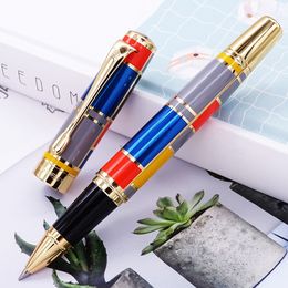 Ballpoint Pens Hero 767 Metal Rollerball Pen With Refill Beautiful gekleurde inktpen Medium 0,7 mm Gouden clip voor Business Office 230815