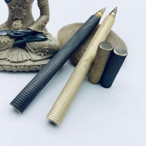 Ballpoint stylos de haute qualité Metal Brass Retro Signature Pen Business Gift Learning Office Office Écriture École PAPEERY 230807
