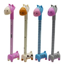 Ballpoint Pens Horse -vormige pen Giraffa Donkey Signature Cute Cartoon Animal Blue Ink Creative Sedestal Design For Student Scho Mjbag AMEWH