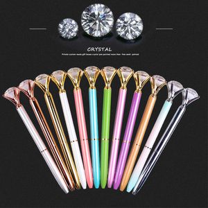 Ballpoint Pens Jonvon Satone 20 PCS Grote Crystal Diamond Metal Student Gift Ballery Geschenken Stylo Rigolo 230130