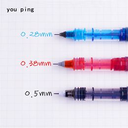Ballpoint Pens Luxury kwaliteit Studenten School kantoorkantoor Fine Nib Gel Pen Big Ink Capaciteit Pen 230503