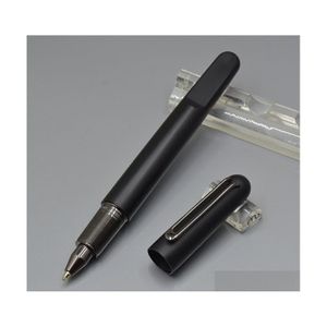Bolígrafos Promoción Mate Negro Roller Ball Pen Oficina de negocios Papelería Tapa de cierre magnético Regalo Sin caja Drop Delivery Schoo Dhkwi