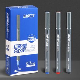 Balpennen Superieure Kwaliteit Gel Pen 07mm Hoge Capaciteit BlackBlueRed Inkt Glad Schrijven Inkt Kantoorbenodigdheden Leveringen 6 stukslot 230608