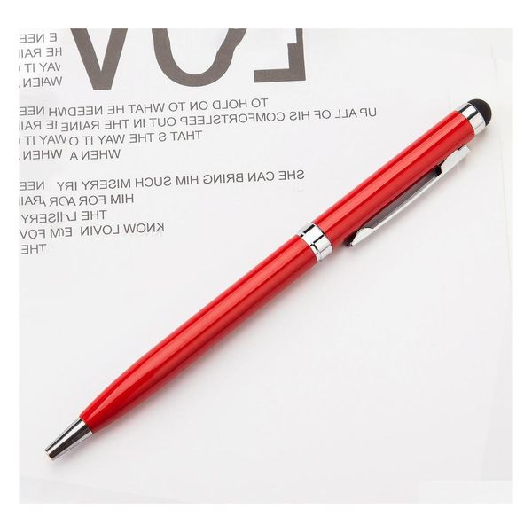 Pensas de bolígrafo Toque Sn Pen Metal Durable 1.0 mm Suministros de escritura de aceite de moda Publicidad WVT1775 Drop entrega de la oficina de la oficina BU DHJCH