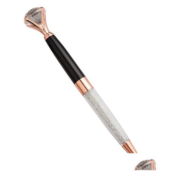 Ballpoint stylos en gros de gros diamant métal luxe grand cristal bancaire cadeau faveur drop livraison bureau
