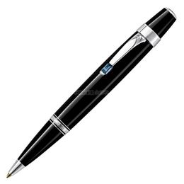 Stylos à bille vente en gros noir / argent mini stylo bureau d'affaires papeterie promotion écriture recharge pour cadeau d'anniversaire livraison directe Dha9G