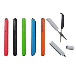 Ballpoint stylos en gros de style en gros ciseaux pliants du bureau de sécurité des élèves fournit des outils de coupe à la main