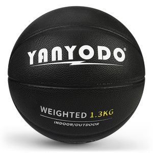 Balles 1 3kg Ballon de basket-ball lourd Entraînement Taille 7 Hommes pondérés Jeunesse Poignet Force Pratique Noir Orange Jaune PU Cuir 230413