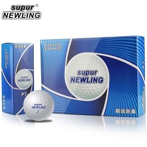 Ballen 1 Doos Supur NEWLING Golfballen Supur Lange Afstand 2 Lagen Golfspelbal 12 stuks Golfafstandsballen