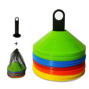 Ballen 10 stks Kegel Set Voetbal Trainingsapparatuur voor Kid Pro Disc Kegels Agility Oefening Obstakels Vermijden Sport Training Accessoires 230603