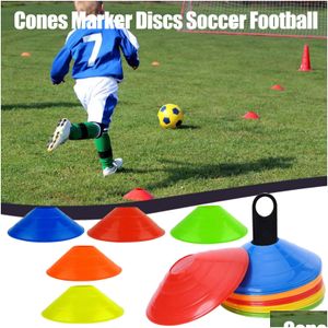 Ballen 10pcslot 19cm kegels marker schijven voetbal voetbal training sporttertainment accessoires 230603 drop levering buitenshuis atleti dhnuj