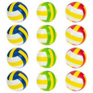 Ballen 12 Stuks Mini Stress Squeeze Speelgoed Kids Grappige Decompressie Sport Volleybal Voetbal Kleine Kantoor Interessante Gunst 230615