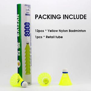 Ballen 12 stuks Nylon Shuttle Muovi Badminton voor Indoor Outdoor Training Gebruik Duurzaam 230927