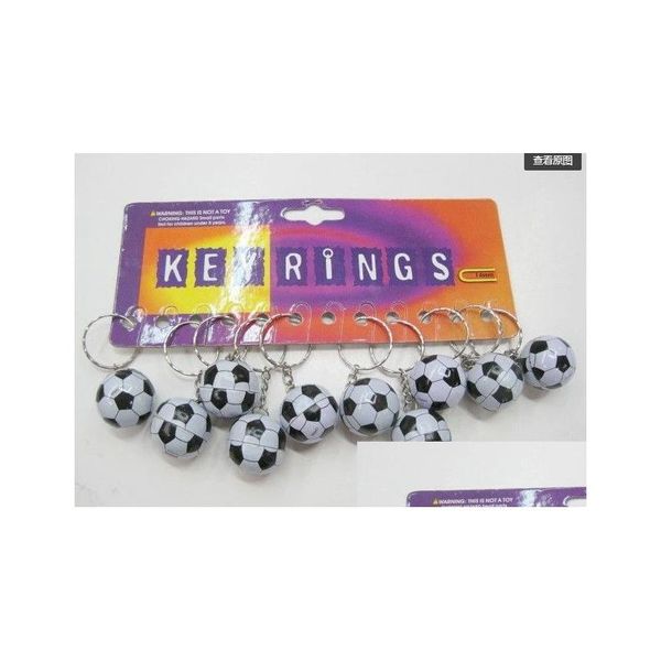 Balles 20pcs sac de football pendentif boule en plastique porte-clés petits ornements porte-clés sport publicité souvenirs anneau cadeaux livraison directe Dhfyp