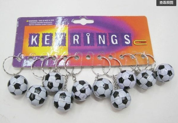 Balles 20pcs sac de football pendentif ballon de football en plastique porte-clés petits ornements porte-clés sport publicité souvenirs porte-clés cadeaux 230421
