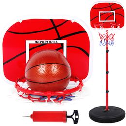 Ballen 63-165 cm basketbalstandaards hoogte verstelbare kinderen basketbal doel hoepel speelgoed set basketbal voor jongens training oefenaccessoires 230820