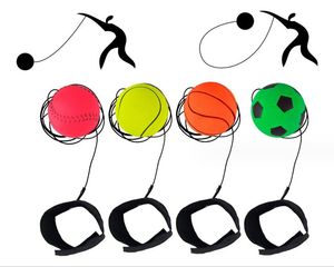 Ballen 63 cm stijl leuk speelgoed bouncy fluorescerende rubberen bal polsband balspel grappige elastische bal training mutli kleuren voetbal basketball