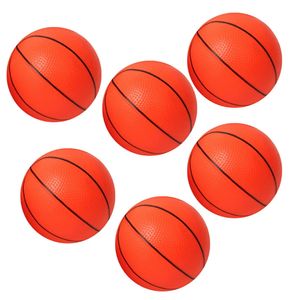 Ballen 6 stks 10 cm Mini Kinderen Opblaasbare Basketballen Met Pomp Kleine Basketbal Kinderen Indoor Outdoor Sport Speelgoed Ouder-kind Games 231212