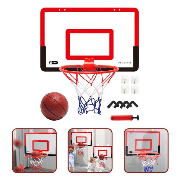 Bolas Baloncesto Niños Aro Mini Juego Interior Rackchildrenfavor Pared Shootingboard Marco Soporte Cesta de elevación Baño Fiesta de Navidad 230525