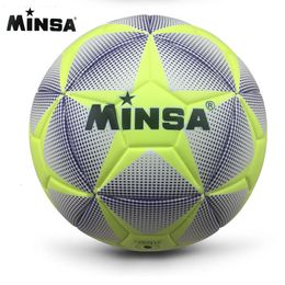 Ballen merk minsa hoge kwaliteit een standaard voetbal ball pu voetbal training ballen voetbal officiële maat 5 en maat 4 bal 230227