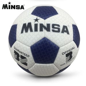 Balles Marque MINSA Haute Qualité Un Ballon De Football Standard PU Ballon De Football Ballons D'entraînement Football Taille Officielle 3 balle 230703