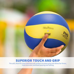 Balls Brand Taille 5 PU Soft Touch Volleyball Match officiel MVA300 S Formation en intérieur de haute qualité 230322