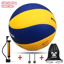 Balls Classic Volleyball Model200 PU Match Official Entrenamiento interior Beach Free Air Bump Bolsa Neta Bolsa 230322