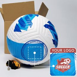 Ballons de Football Personnalisés Ballon de Football Équipe Match Formation Ballons de Football Taille 5 Haute Qualité PU Impression Sans Soudure Cadeau Personnalisé 230614