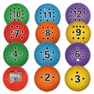 Ballen dia 15 cm Rainbow Play Learn genummerde speeltuin set van 12 230831