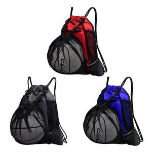 Balls Drawstring Sac à dos de basket-ball étanche Sac à dos portable Sac de sport avec sac en maille détachable Sac en maille dissimulé Sac de voyage 230717