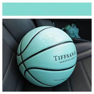 Pelotas Regalo de cumpleaños para niña Baloncesto Exterior Interior Antideslizante Impermeable PU Entrenamiento de pelota Profesional Resistente al desgaste Tamaño 5 6 7 230703