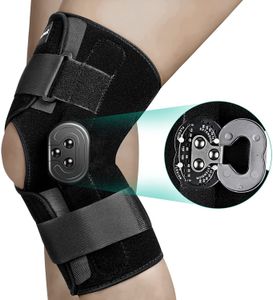 Ballen Scharnierende Kniebrace Verstelbare Ondersteuning met Zijstabilisatoren van Locking Dials voor Pijn Artritis ACL PCL Meniscus Scheuren 230726