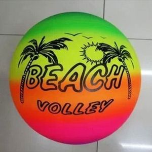 Balles Gonflable Summer Beach Ball Piscine Nager Caoutchouc Rainbow Beach Volleyball Jardin Jeu Net Enfants Jouet 230830