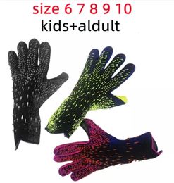 Ballen latex voetbal keeper handschoenen dikkerden voetbal professionele bescherming kinderen volwassen keeper voetbal sport doelman handschoen 230428