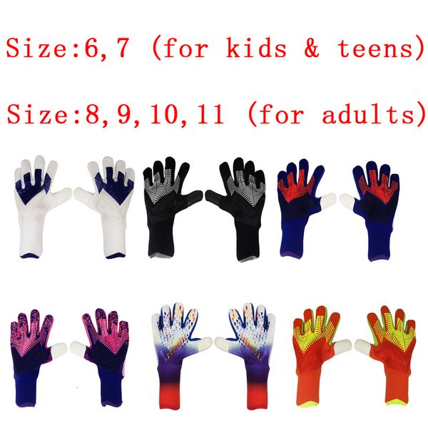 Balls Latex Football Goal Gardien Gants épaissis de protection professionnelle Adultes Adolescents Soccer gardien de football 230811