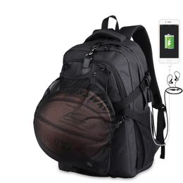 Balles hommes Sport basket-ball Football sac à dos sac d'école pour adolescents garçons ballon de Football Pack ordinateur portable Football Net Gym sacs de basket-ball 231212