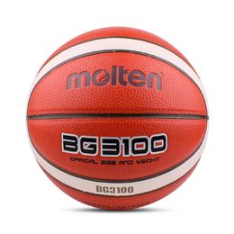 Ballen Molten Basketball BG3100 Maat 7654 Officiële certificering Competitie Standaardbal Trainingsteam voor heren en dames 230824