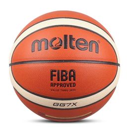Balles Molten Basketball Taille officielle 765 PU Matériel Femmes Extérieur Intérieur Match Formation BG4500 GG7X 231114