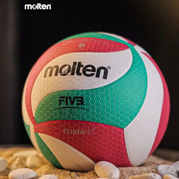 Balles Molten FLISTATEC Volleyball Taille 5 Ballon en PU pour étudiants Adultes et Adolescents Entraînement de compétition extérieur intérieur 231020