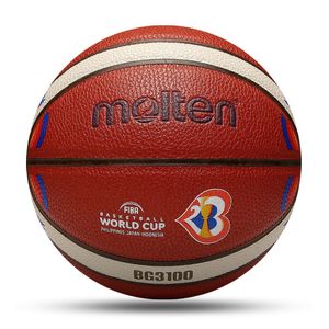 Balles Ballon de basket-ball Original fondu taille 765 haute qualité PU résistant à l'usure Match entraînement extérieur intérieur hommes basketbol topu y230912