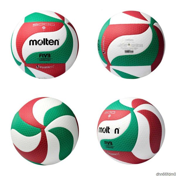 Balls Molten V5M5000 Voleibol FIVB Aprobado Tamaño oficial 5 para mujeres Hombres Entrenamiento de partido profesional en interiores 231128 G61S