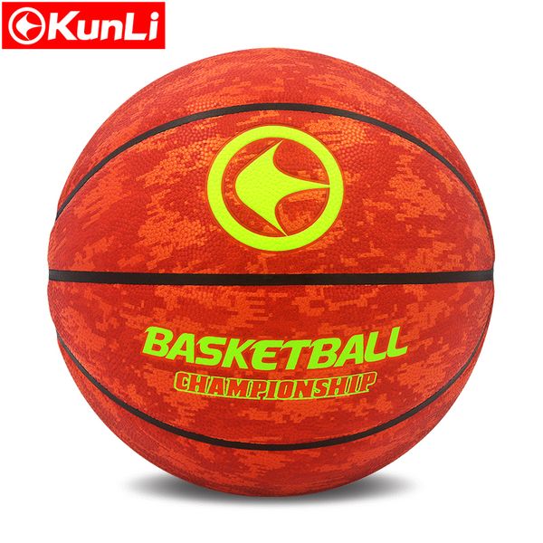 Balles originales balle de basket-ball kunli KLBA 201 Marque Haute Qualité Véritable Matériel PU Fondu Officiel Size7 Basketball 230715