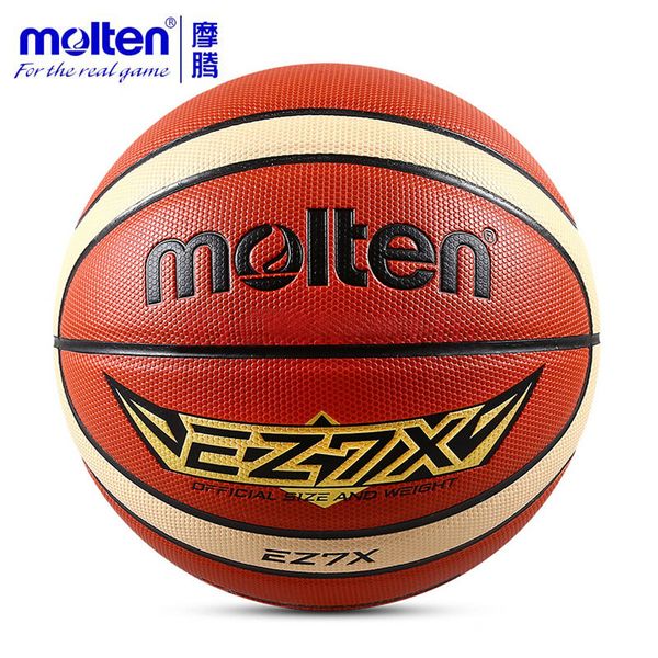 Ballons de basket-ball en fusion d'origine EZ7X / EZ6X / EZ5X Marque de haute qualité Véritable matériau PU en fusion Taille officielle 7 / Taille 6/5 Basketball 230703