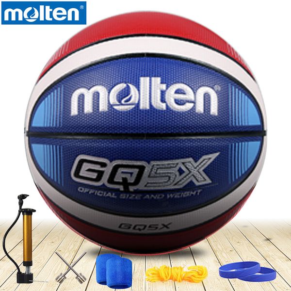 Ballons de basket-ball en fusion d'origine GQ5X marque de haute qualité véritable matériau PU en fusion taille officielle6 5 basket-ball 230715
