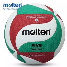 Ballen Originele Molten V5M5000 Volleybalbal Officiële Maat 5 Volleybal Voor Indoor Outdoor Wedstrijdtraining 231013