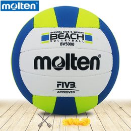 Balles de volley-ball fondues originales BV5000 balle moisie de haute qualité véritable matériau PU fondu taille officielle 5 230715