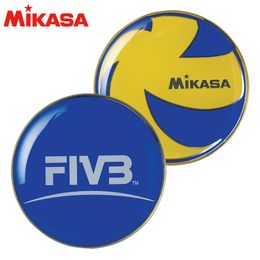 Ballen Originele Scheidsrechter Metalen Tossing Coin Professionele Volleybal Game Apparatuur Venue Picker FIVB Goedgekeurd Officiële Toss 230615