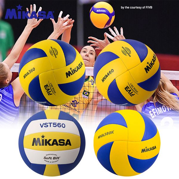 Balles Original Volleyball MVA360 MVA460 MVA380K VST560 Ballon d'entraînement intérieur et extérieur FIVB Approve Official 230615